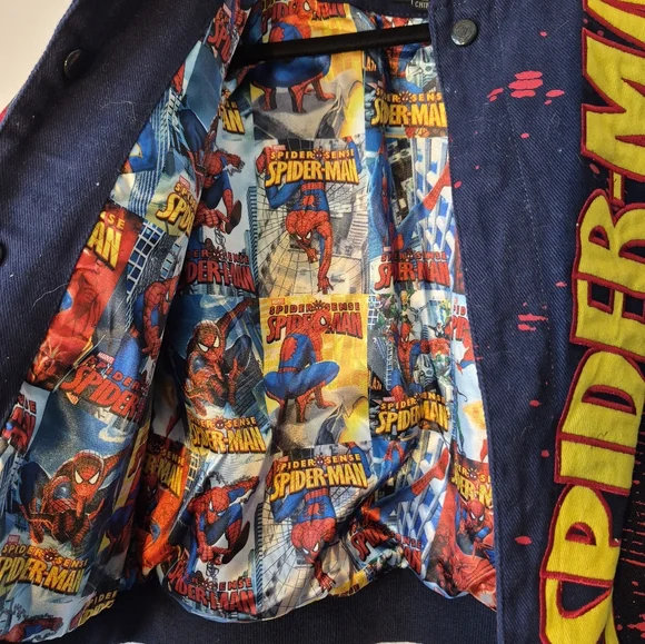 HD Design Racer Spider-Man Graphic Jacket 7-8 - Picture 4 of 4